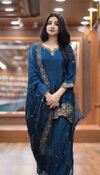 Sr 1674 Pure Gmy Silk With Embroidery Work Readymade Suits Wholesale In India